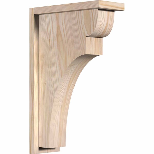 Ekena Millwork Yorktown Smooth Corbel w/Backplate, Douglas Fir, 5 1/2"W x 14"D x 22"H COR06X14X22YOR01SDF - main